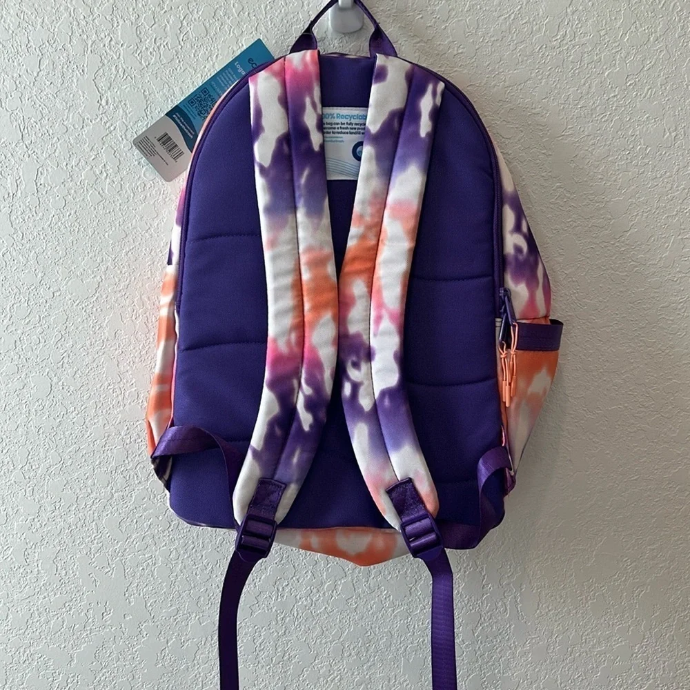 Ecotech Orange and Purple Bag with Tie-Dye Design